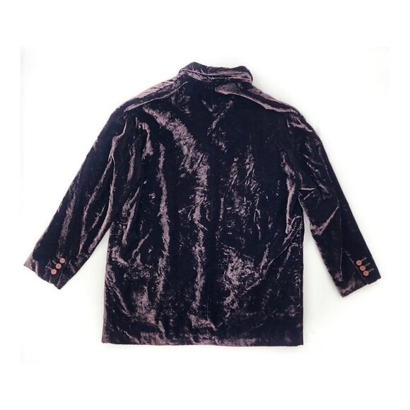 DOLCE & GABBANA Men's Dark Brown 3-Button Velour Blazer Jacket - Picture 4 of 7